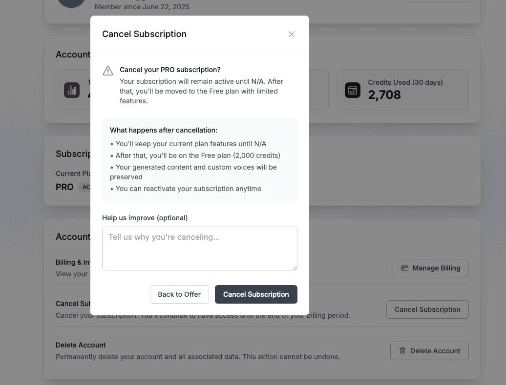 Billing Dashboard